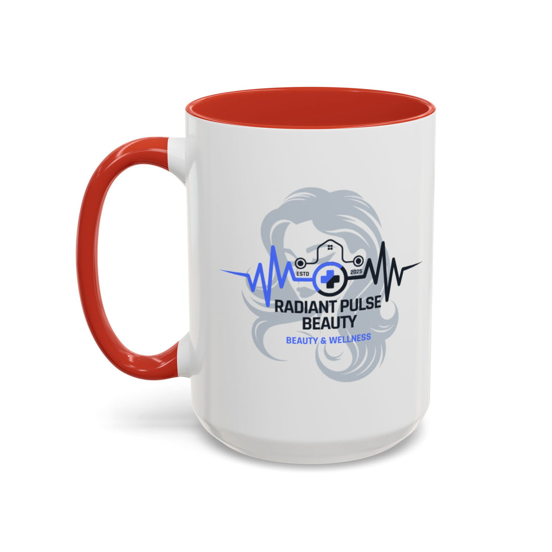 Radiant Pulse Beauty Coffee Mug — Beauty & Wellness Logo Accent Mug