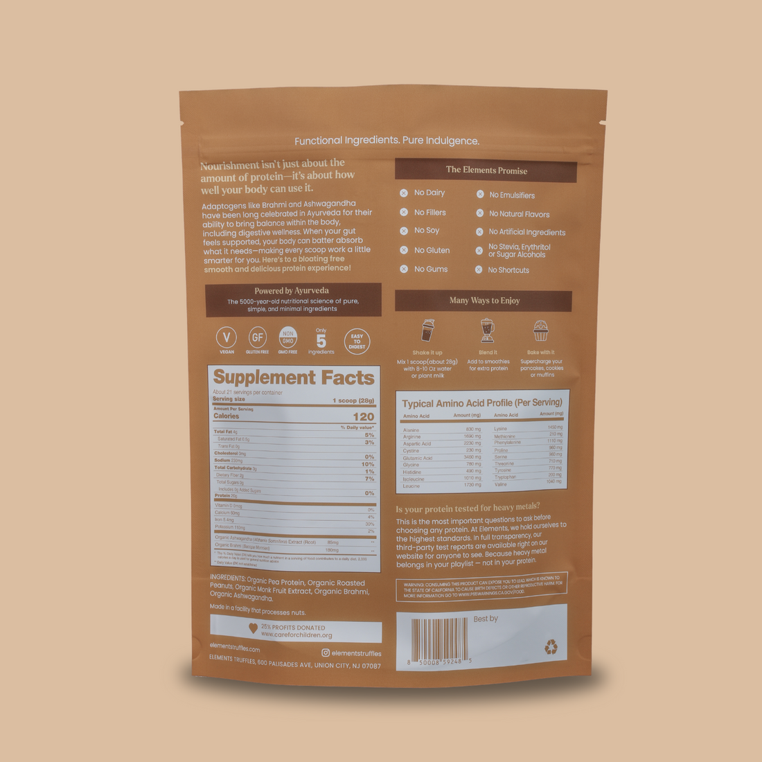 Plant-Based Protein Powder – Peanut Butter (21 Servings)