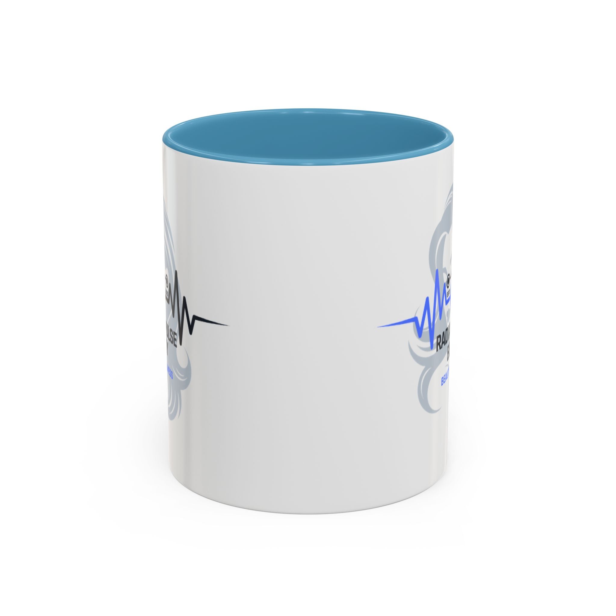 Radiant Pulse Beauty Coffee Mug — Beauty & Wellness Logo Accent Mug