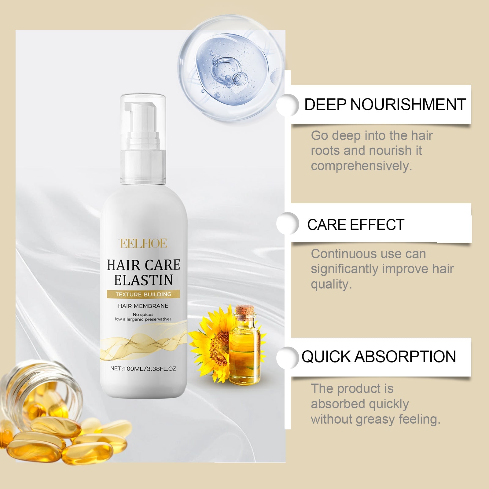 Deep Hair Care Elastin