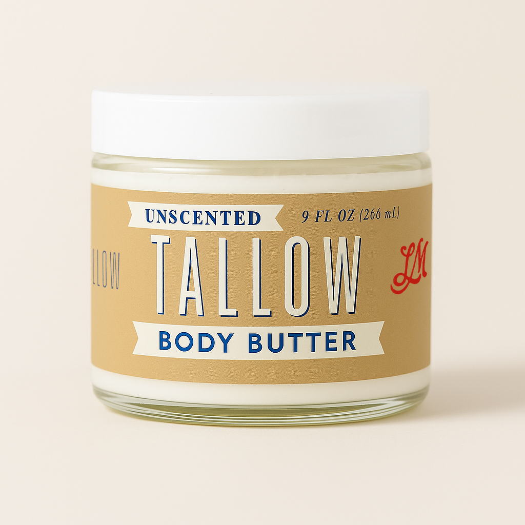Unscented Tallow Skincare Collection – 4-Piece Gift Set