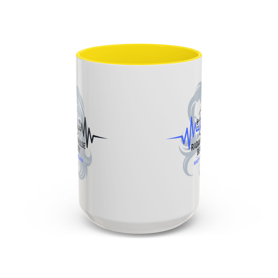 Radiant Pulse Beauty Coffee Mug — Beauty & Wellness Logo Accent Mug