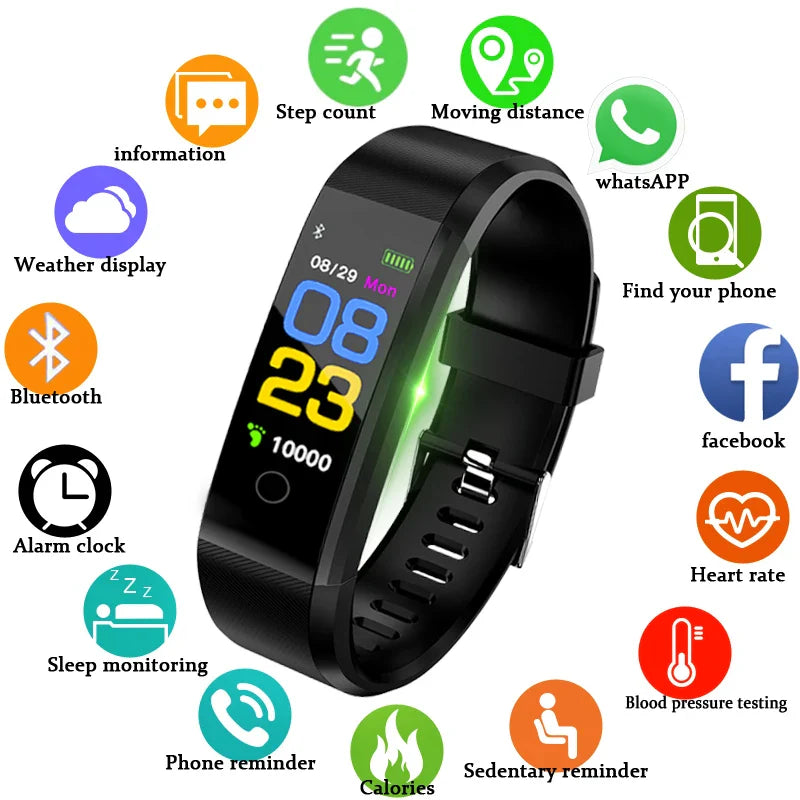 Smart Watch – Heart Rate & Blood Pressure Fitness Tracker