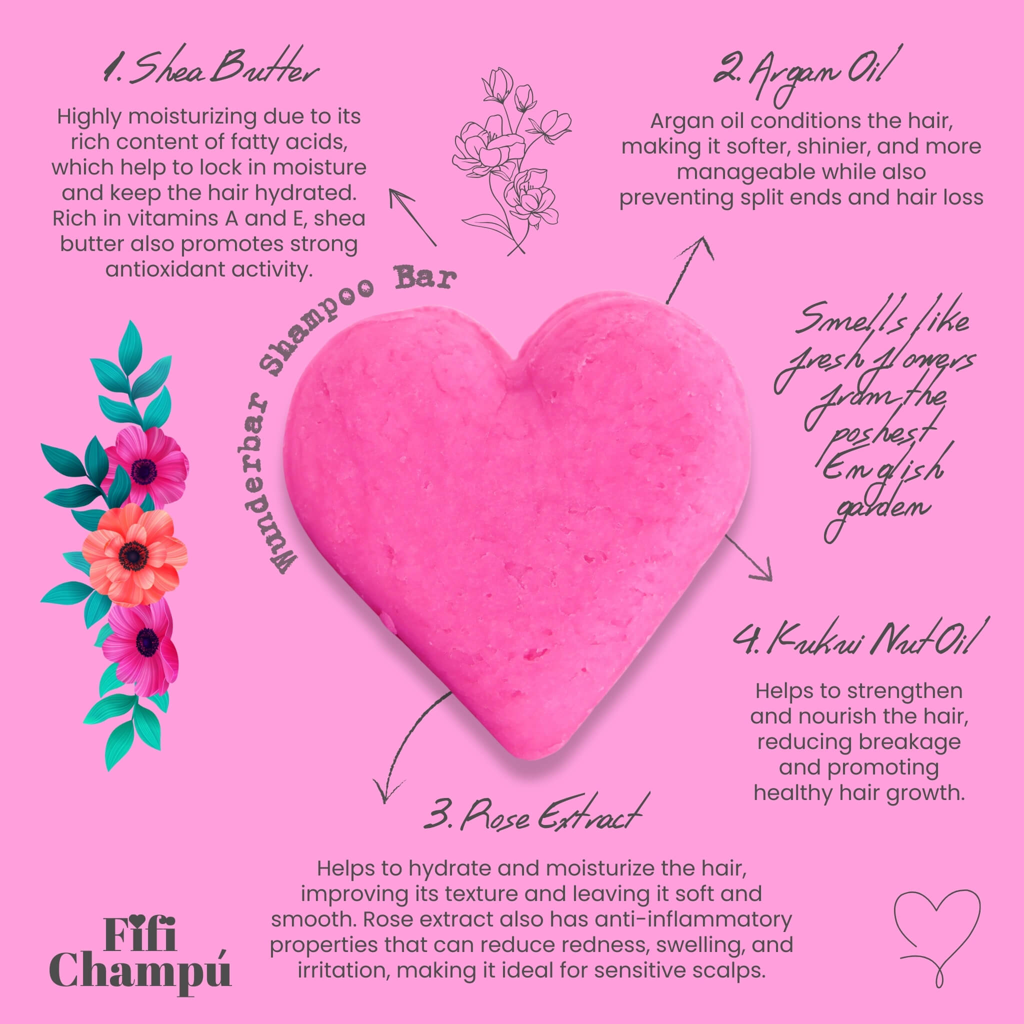 Wunderbar Shampoo Bar – Hydrating & Shine-Boosting Care