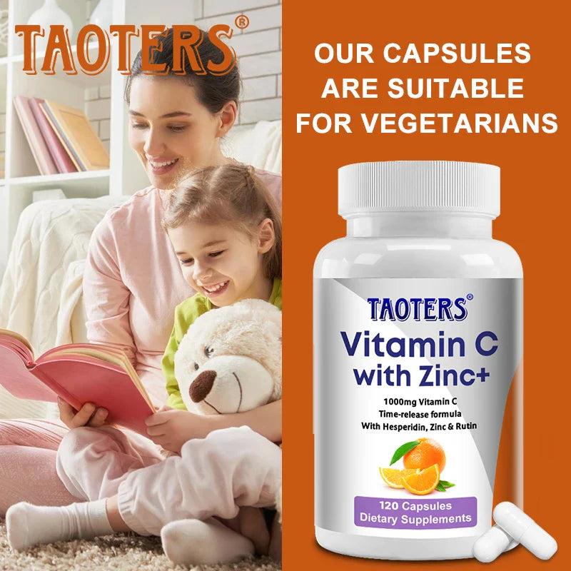 Vitamin C + Zinc Capsules – Immune & Joint Support