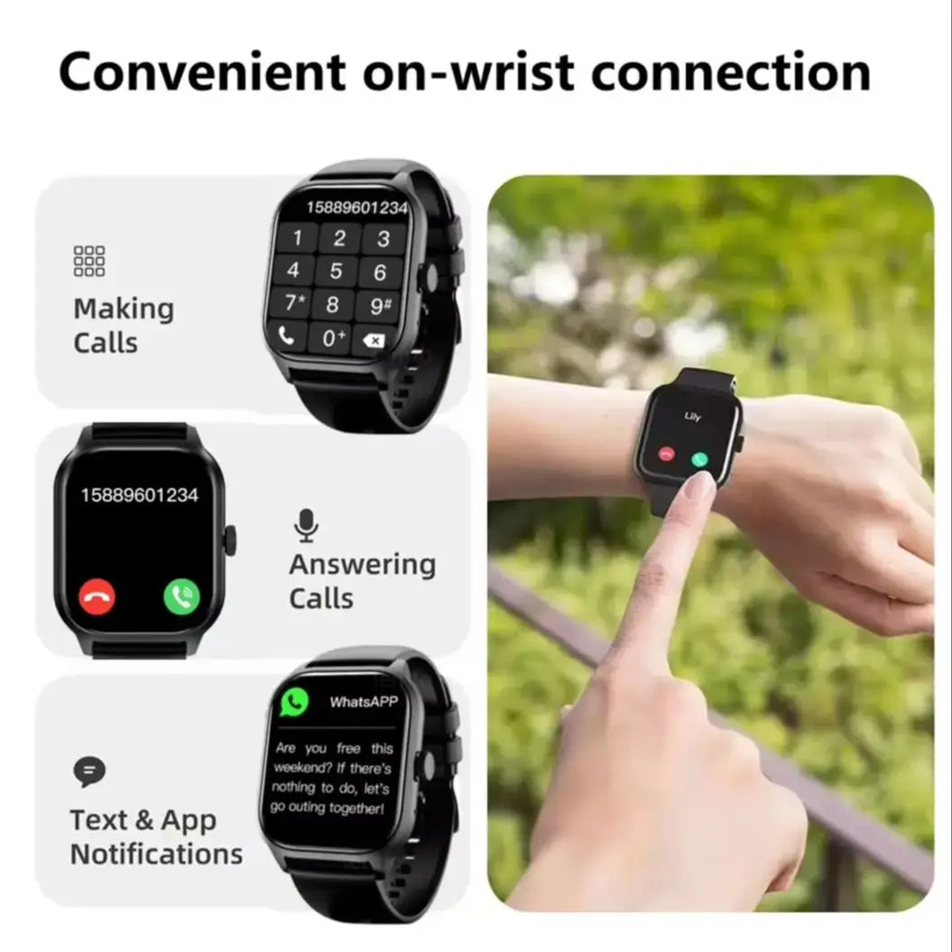 Smart Watch – Bluetooth Call, Music & Fitness Tracker