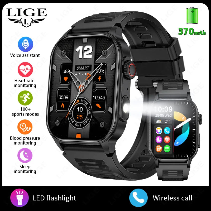LIGE FlashSmart – HD Sports & Health Tracker with AI