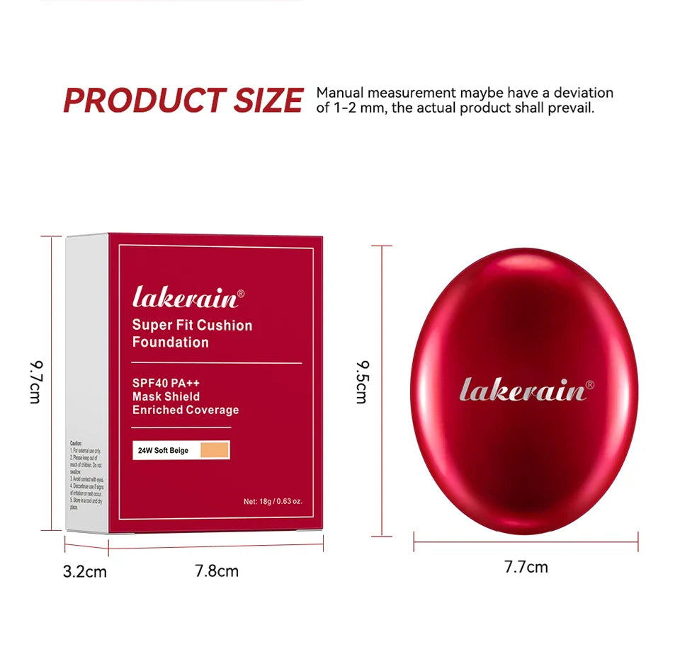 Lakerain Sunscreen Cushion Foundation – Waterproof & Brightening
