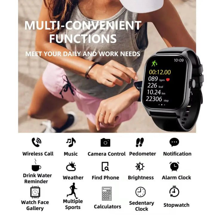 Smart Watch – Bluetooth Call, Music & Fitness Tracker