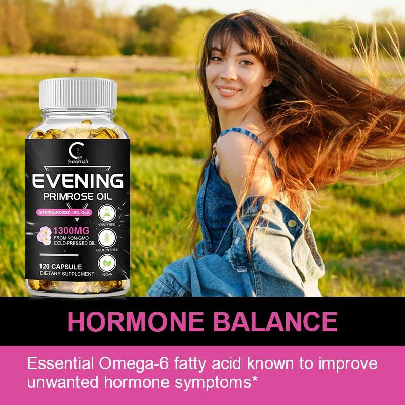 Evening Primrose Oil Capsules – Skin & Heart Health for Women