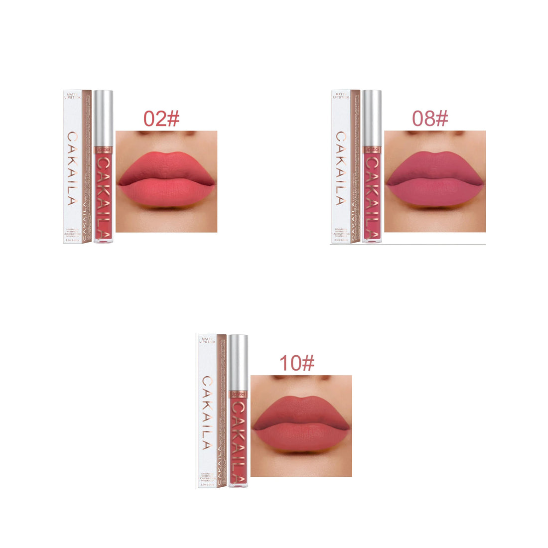 18-Color Matte Lipstick – Waterproof & Long-Lasting