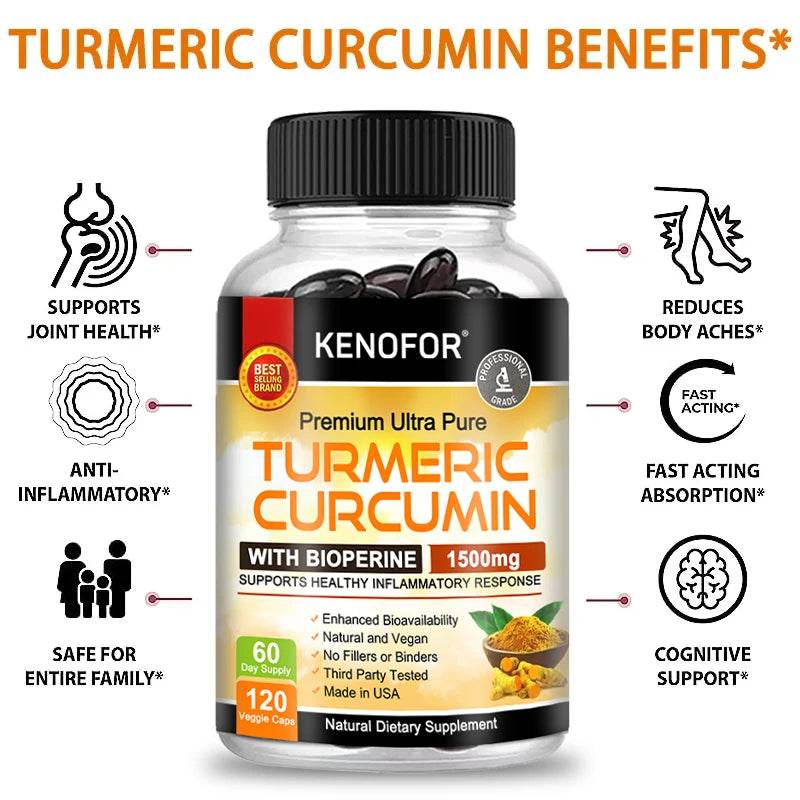 Kenofor Curcumin – Knee, Joint & Bone Health Support