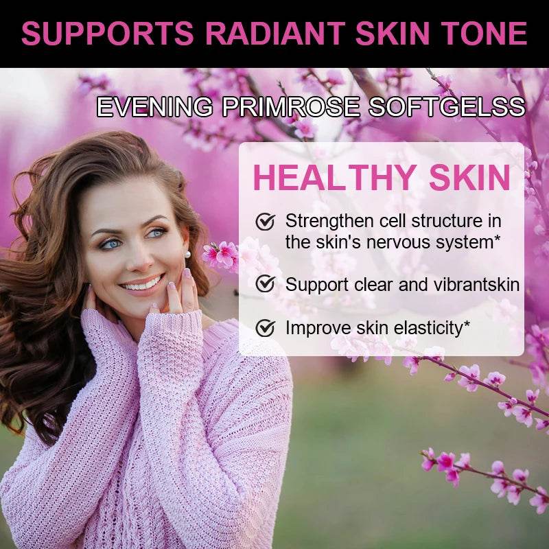 Evening Primrose Oil Capsules – Skin & Heart Health for Women