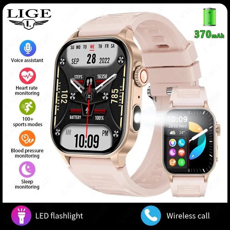 LIGE FlashSmart – HD Sports & Health Tracker with AI