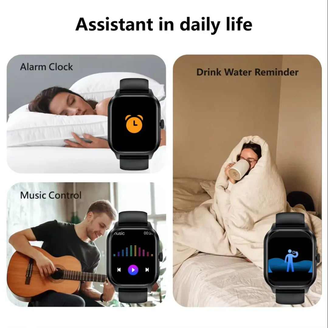 Smart Watch – Bluetooth Call, Music & Fitness Tracker