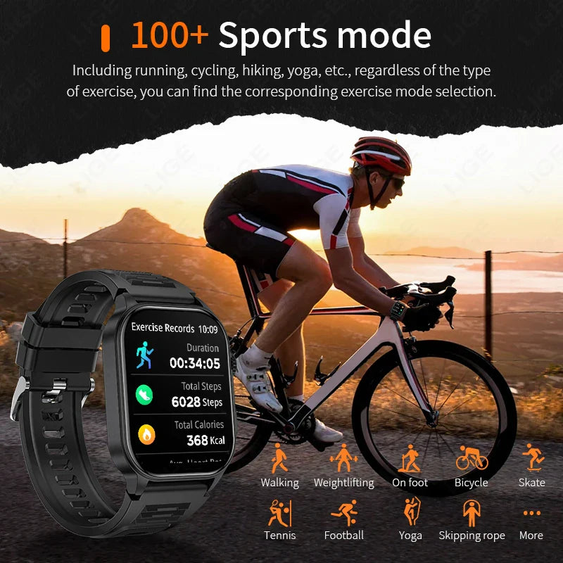 LIGE FlashSmart – HD Sports & Health Tracker with AI