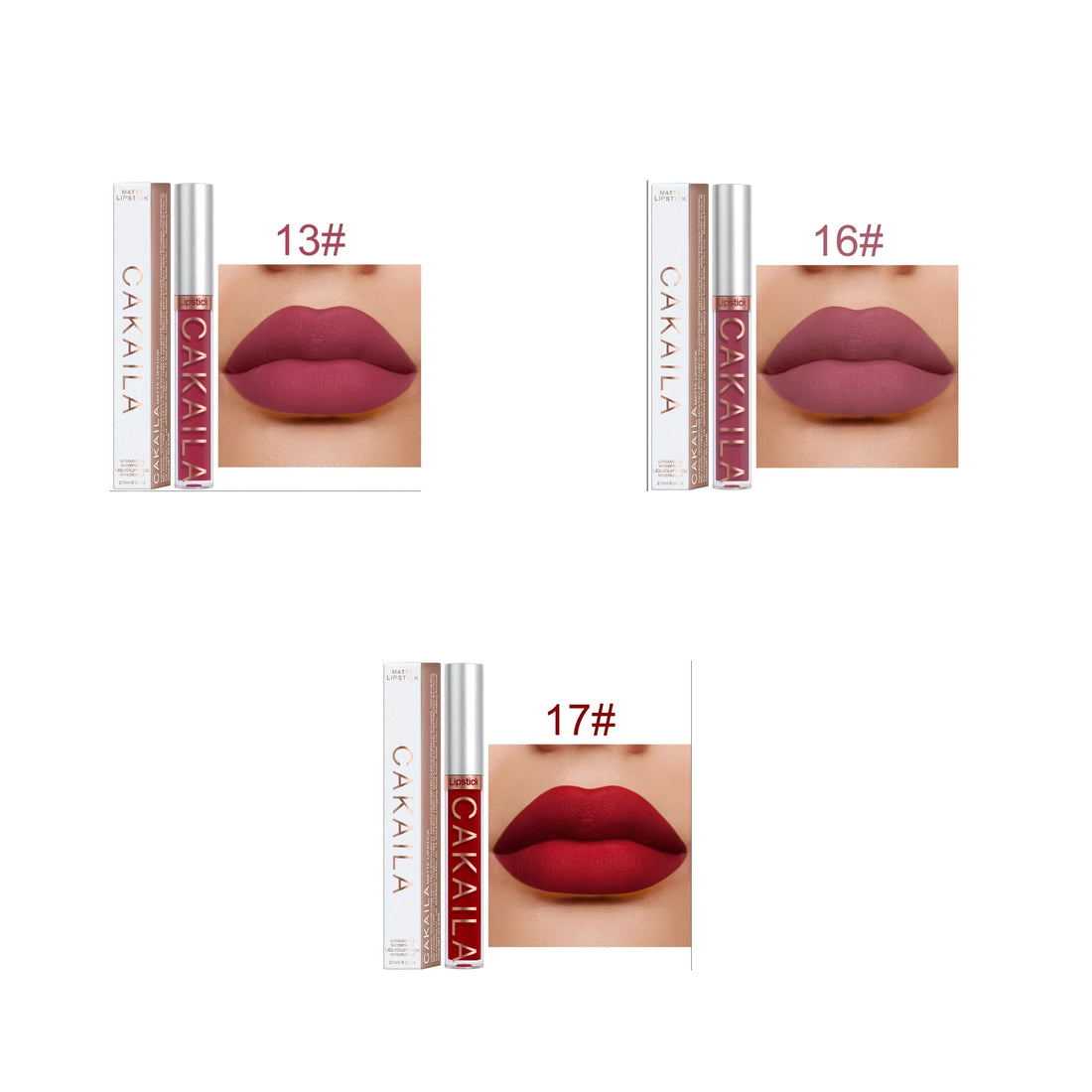 18-Color Matte Lipstick – Waterproof & Long-Lasting
