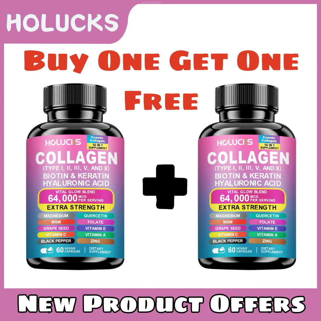 Collagen Capsules – Biotin & Keratin for Skin, Hair & Nails