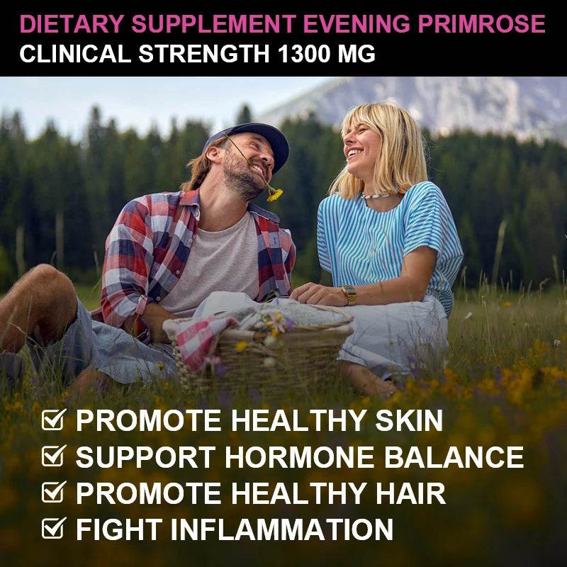 Evening Primrose Oil Capsules – Skin & Heart Health for Women