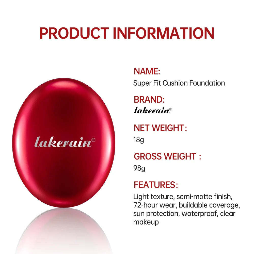 Lakerain Sunscreen Cushion Foundation – Waterproof & Brightening