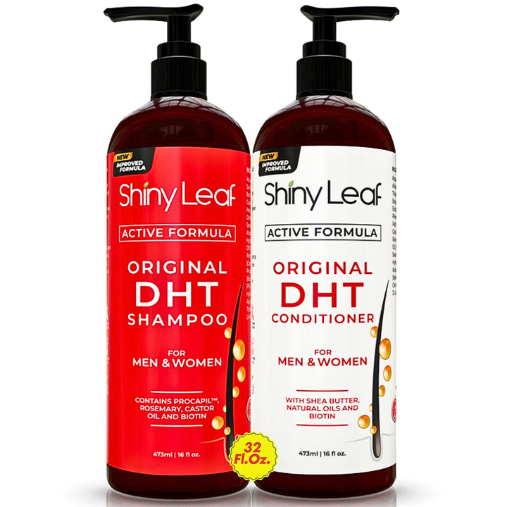 DHT Blocker Anti-Hair Loss Shampoo & Conditioner Set – Biotin (2 x 16oz)