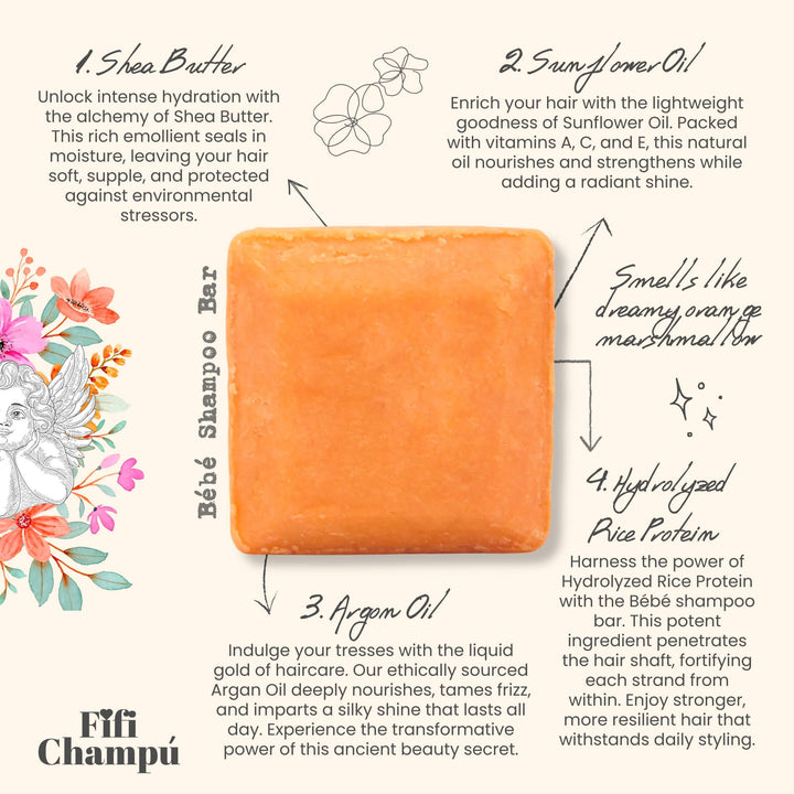 Bébé Shampoo Bar – Gentle Protein Care for Sensitive Hair
