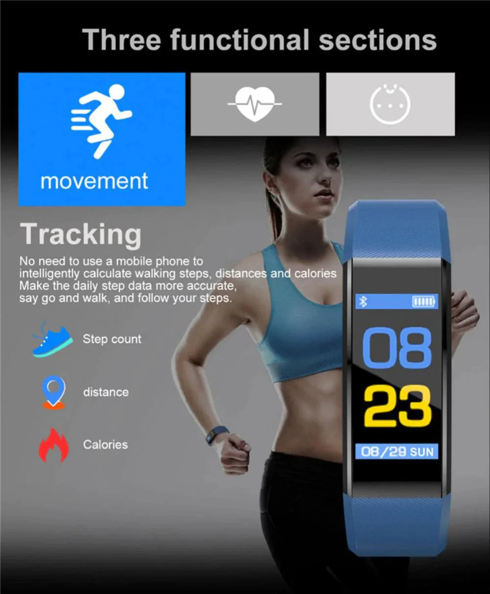 IP67 Waterproof Smart Watch – Fitness & Health Tracker