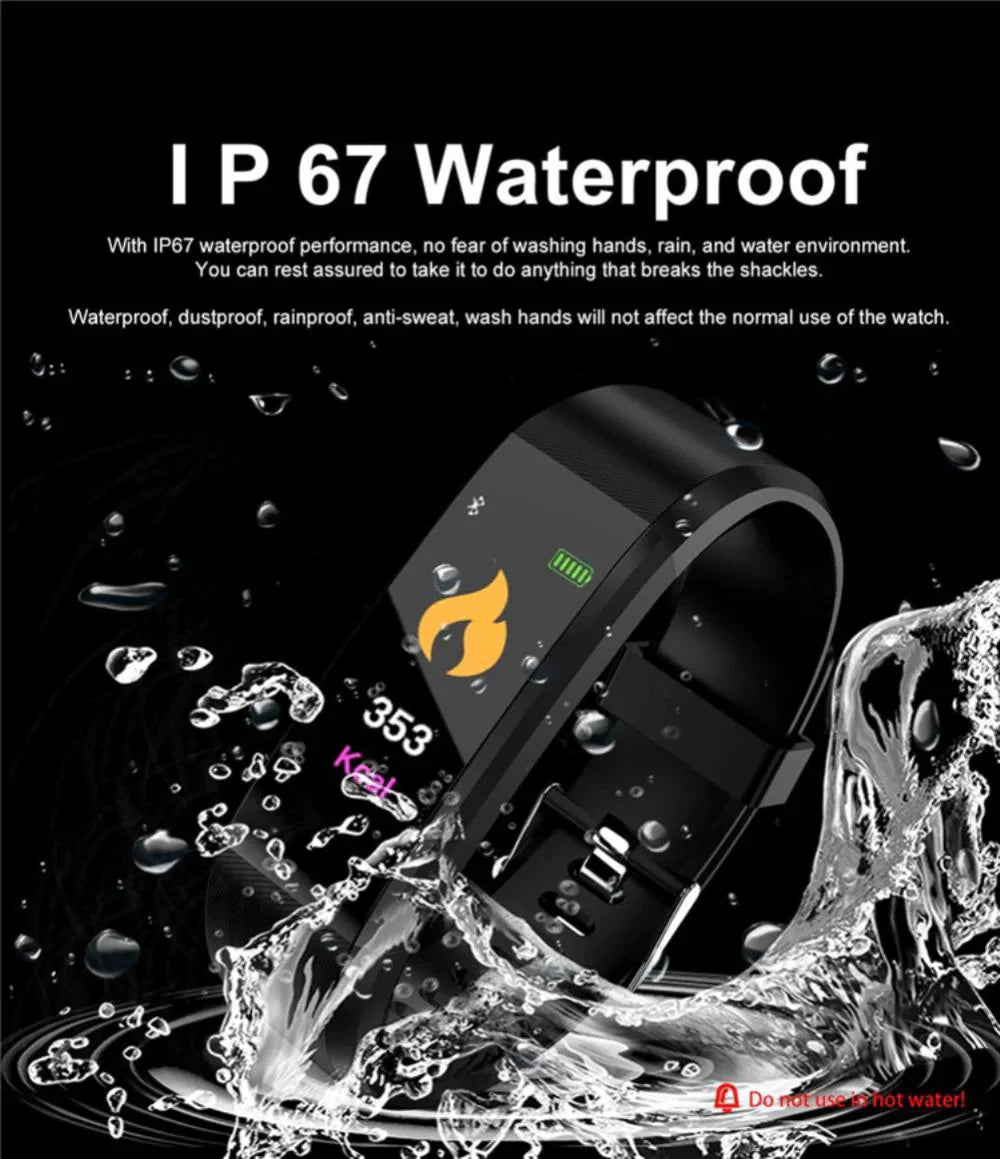 IP67 Waterproof Smart Watch – Fitness & Health Tracker
