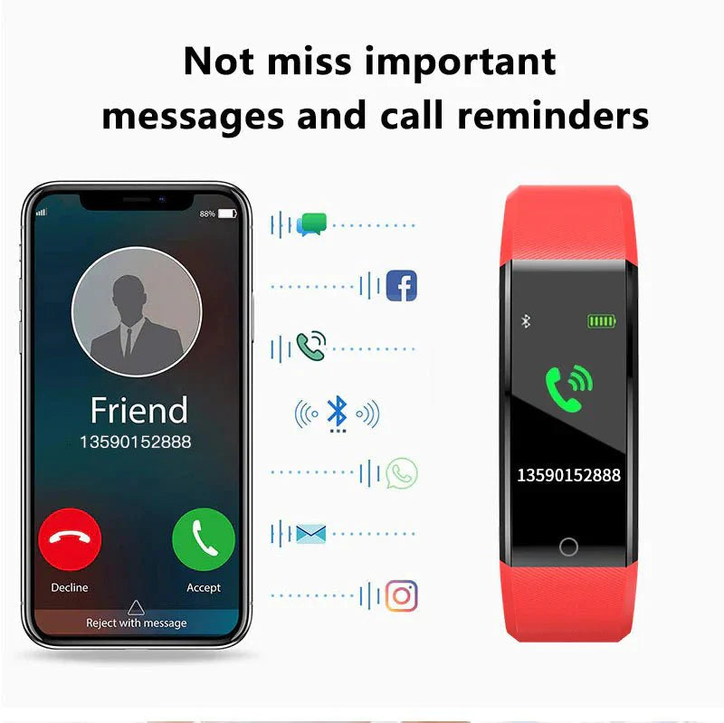 IP67 Waterproof Smart Watch – Fitness & Health Tracker