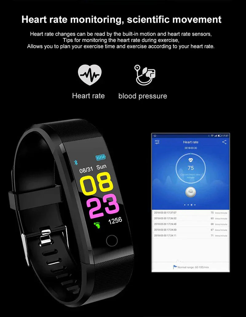 IP67 Waterproof Smart Watch – Fitness & Health Tracker