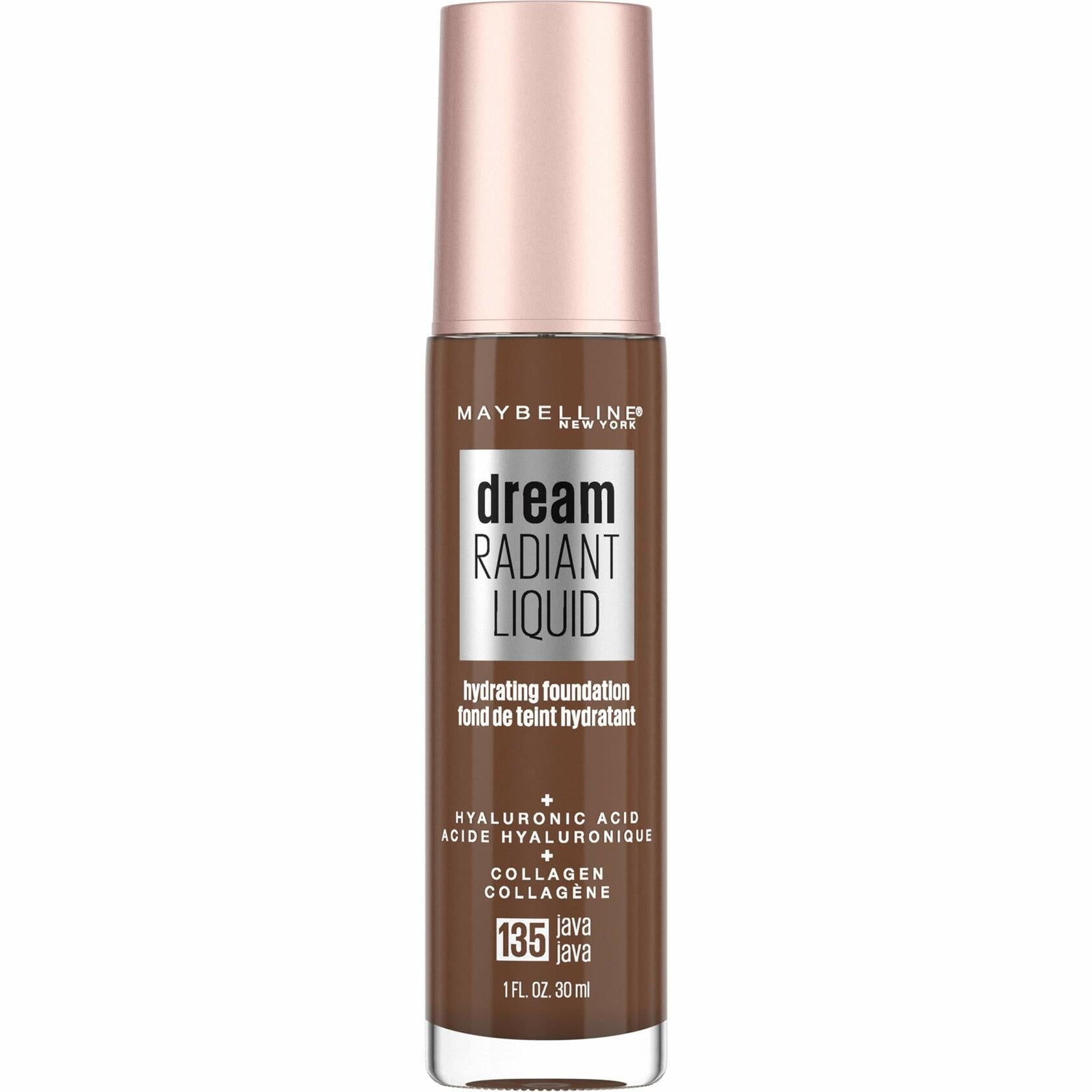 Dream Radiant Liquid Foundation – Medium Coverage, Hydrating (Java, 1oz)