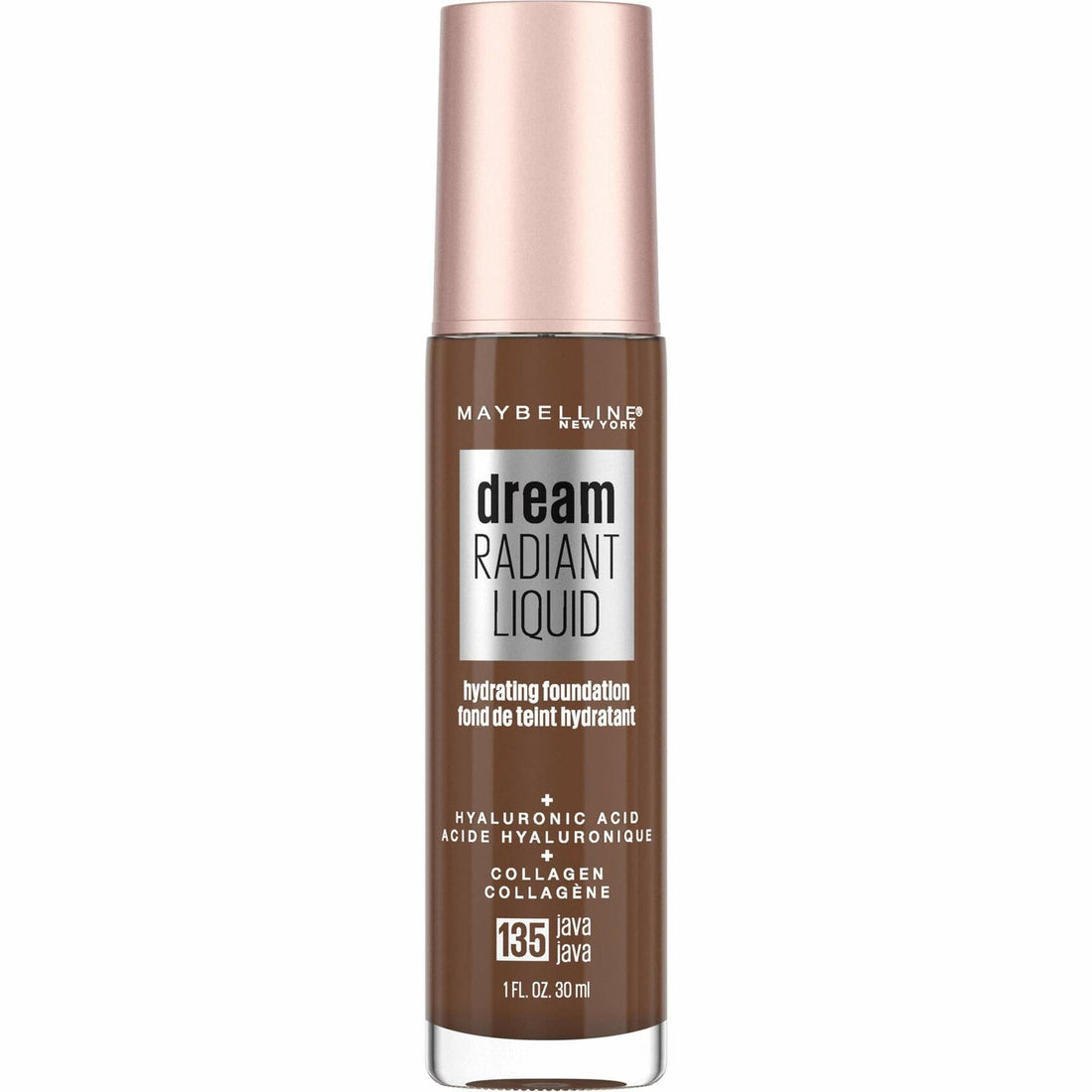 Dream Radiant Liquid Foundation – Medium Coverage, Hydrating (Java, 1oz)