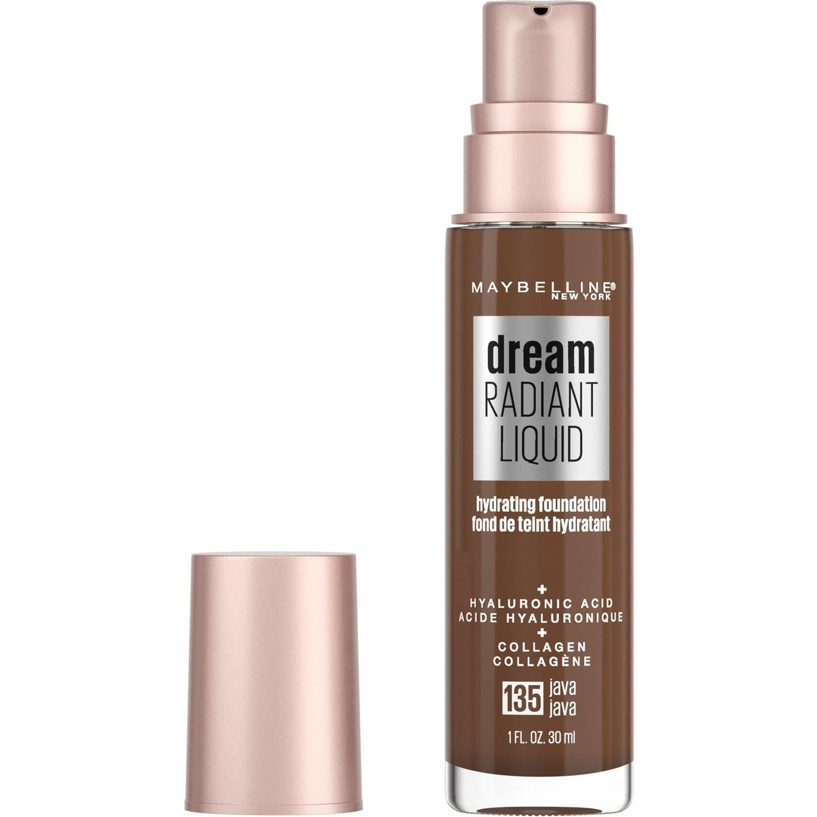 Dream Radiant Liquid Foundation – Medium Coverage, Hydrating (Java, 1oz)