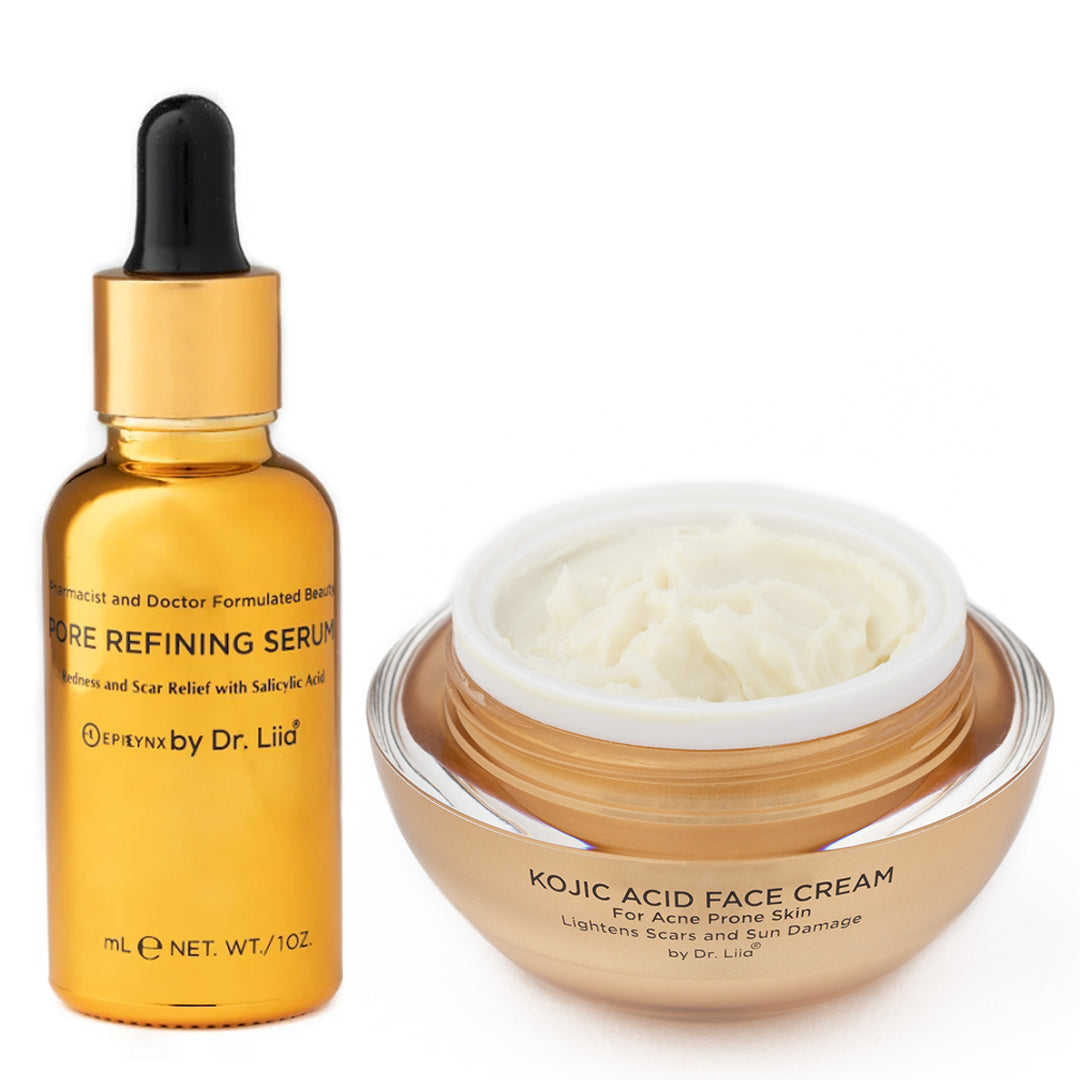 Pore Refining & Brightening Skincare Set – Kojic Acid Duo