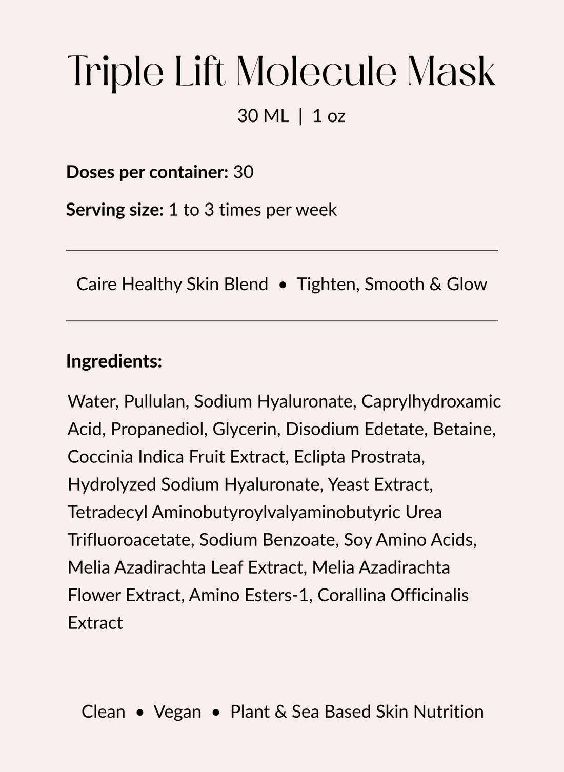 Triple Lift Molecule Mask